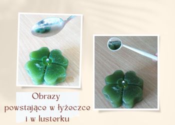 Powiększ zdjęcie: Obrazy powstające w łyżeczce i w lusterku.
