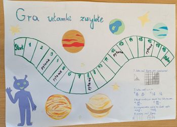 Powiększ zdjęcie: Projekt pt.: "Zadania ułamkowe" - gra z zakresu ułamków zwykłych.