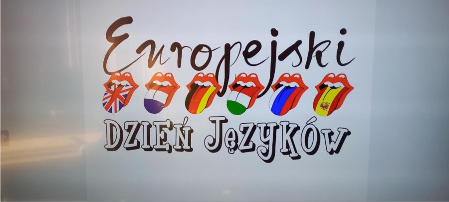 Napis - Europejski Dzień Języków.