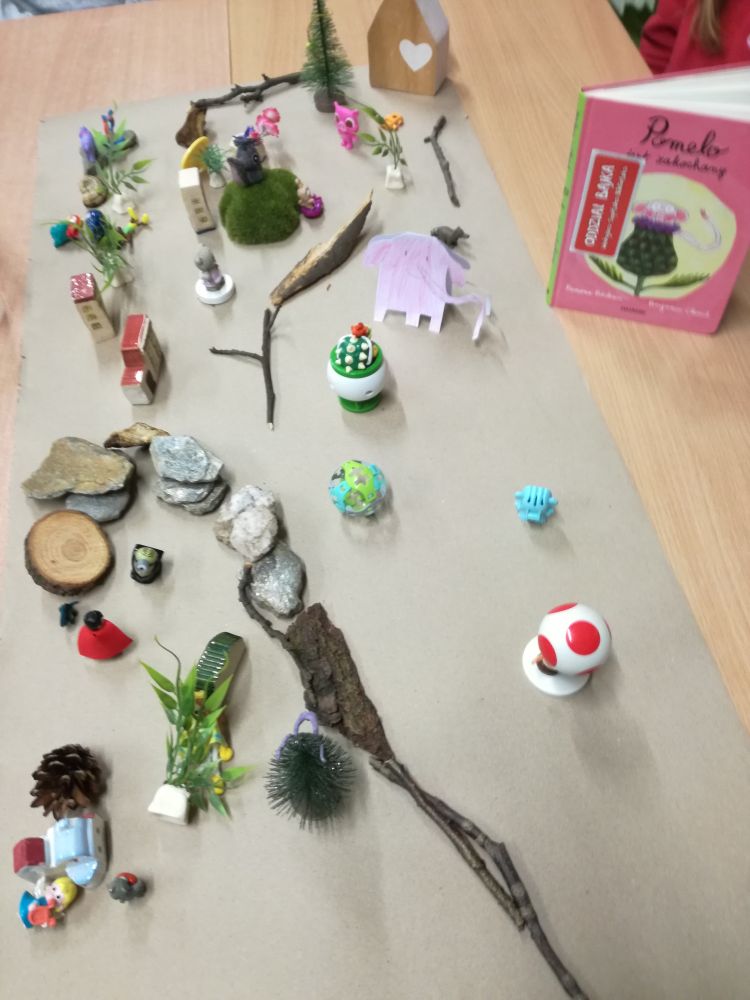 Tworzenie makiety 'Nasz świat z bohaterem książki w roli głównej'.