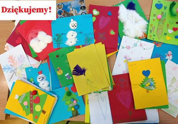 Otrzymane karteczki z życzeniami i dobrym słowem dla uczniów Naszej Szkoły - Dziękujemy!
