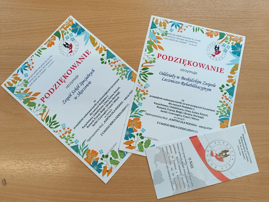 Podziękowania od Fundacji dla Rodaka za udział w ogólnopolskiej akcji „Kartka dla Rodaka – edycja XVI”