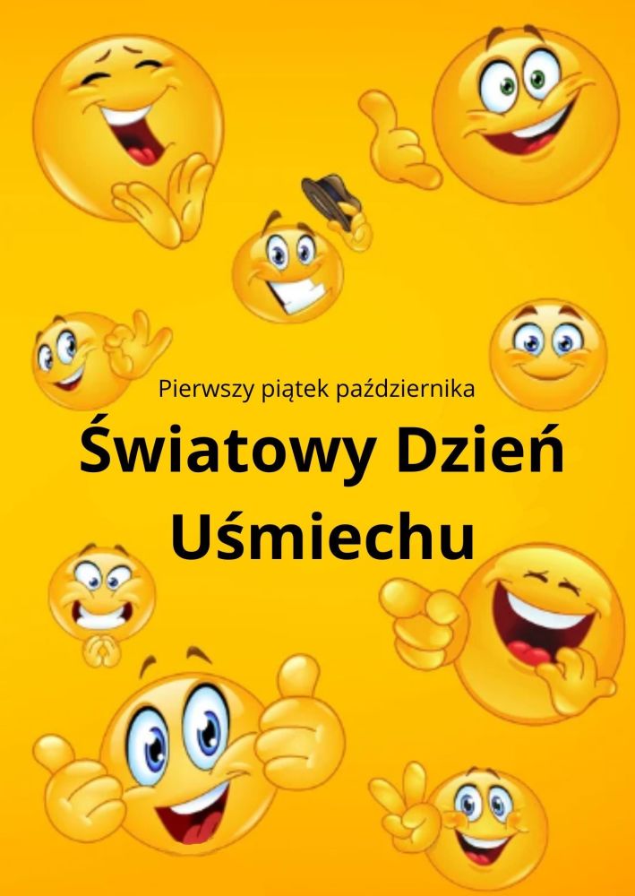 Plakat dotyczący Światowego Dnia Uśmiechu